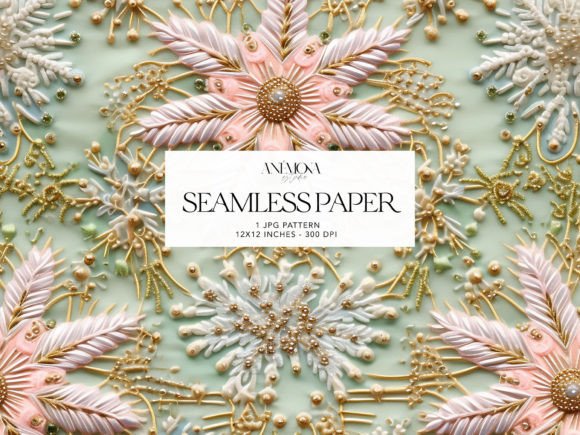Pastel Snowflakes Embroidery Paper Review