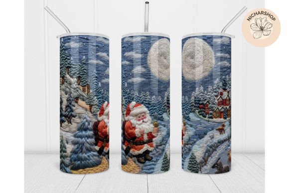 Review: 20oz Santa Embroidery Christmas Tumbler Design