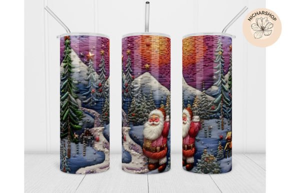 Review: 20oz Santa Embroidery Christmas Tumbler2