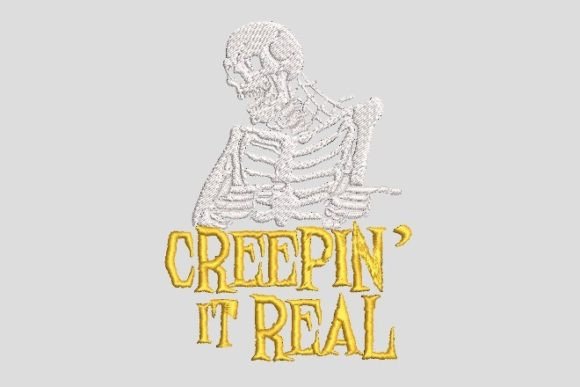 Review: Creepin It Real Skeleton Halloween Embroidery