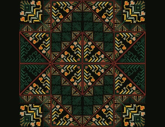 Review: Embroidery Floral Patchwork Pattern