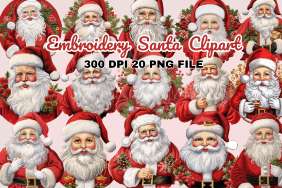 Review: Embroidery Santa Clipart Bundle for Apparel