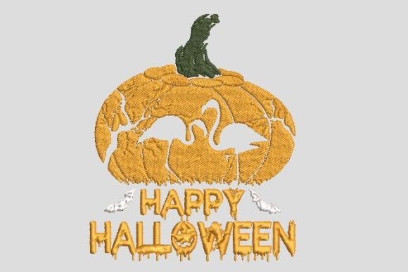Review: Flamingo Happy Halloween Embroidery File