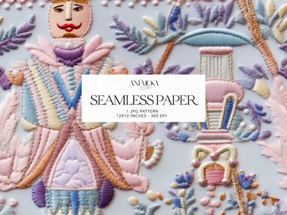 Review: Pastel Nutcracker Embroidery Backgrounds