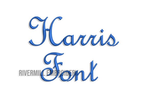 Reviewing the 1 1/2 Harris Embroidery Font for Business