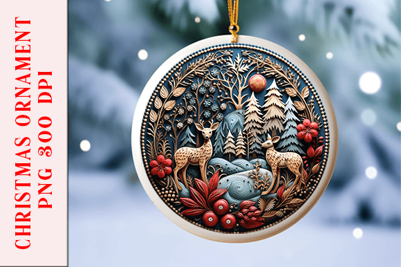 Reviewing the Embroidery Look Reindeer Ornament Design
